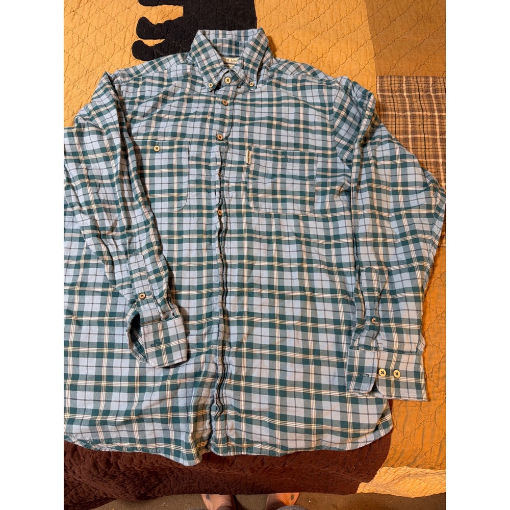 Over Under The Woodsman Plaid Button Down Shirt Mens Large Made in USA